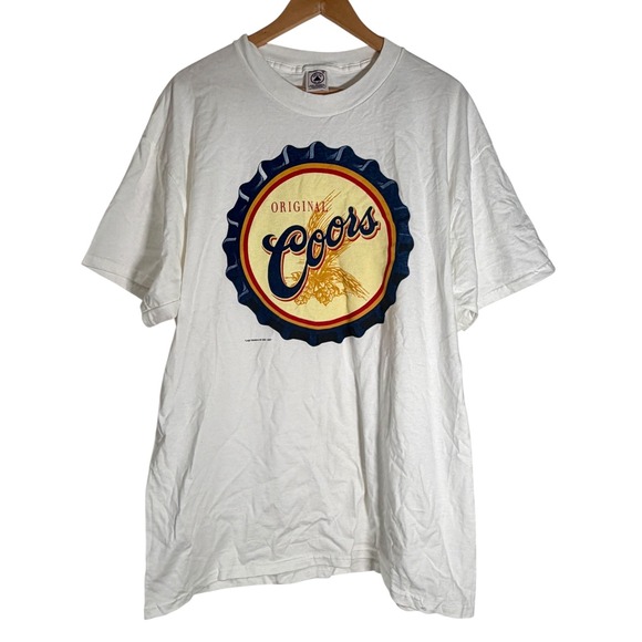 Delta Other - Vintage Delta Men's 1997 Original Coors Beer Short Sleeve T-shirt White XL